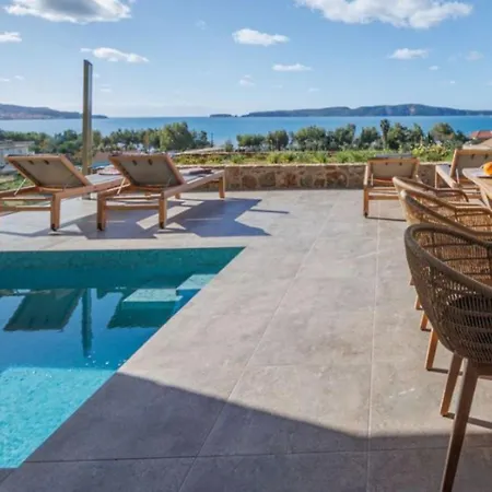 Hills - Luxury With Private Pool, Garden & Seaview Gialova