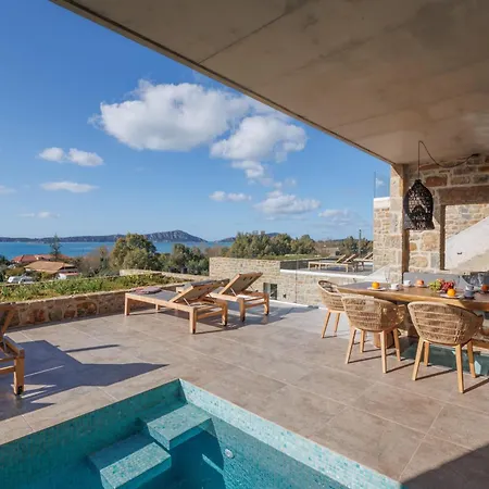 Hills - Luxury With Private Pool, Garden & Seaview Hébergement de vacances Gialova